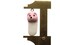 5 34mm White and Pink Teddy Bear Polymer Clay Miniature Slipper Charms